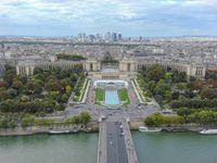 Blick vom Eiffelturm - Richtung Palais de Chaillot 01